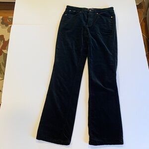 Cambio Black Velvet Jeans Pants Women’s Size 36 ~ Size 6